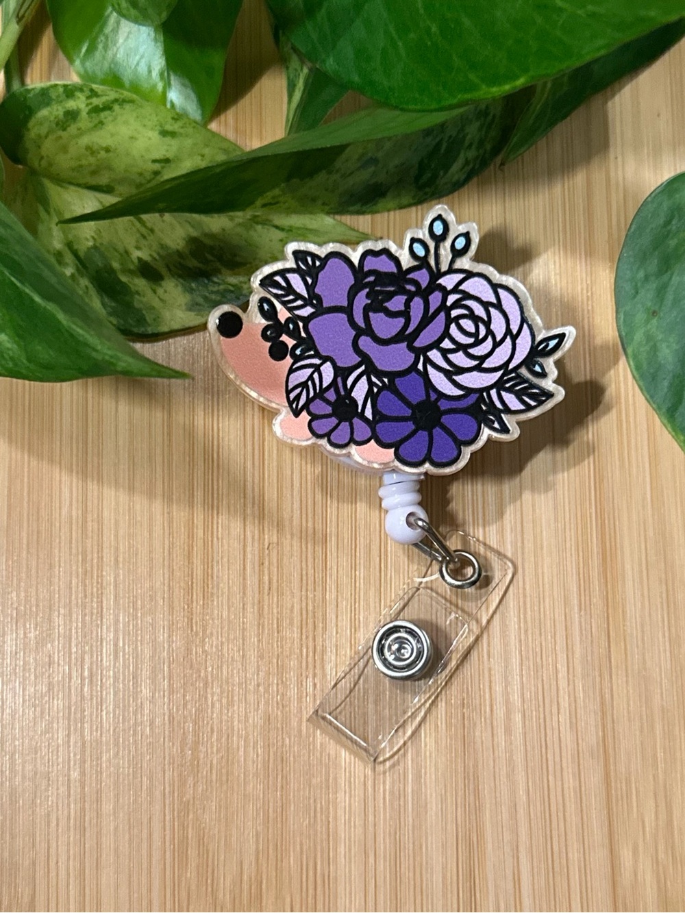 ✨ Velcro Badge Buddy / Floral / Interchangeable‎ Badge Topper ✨